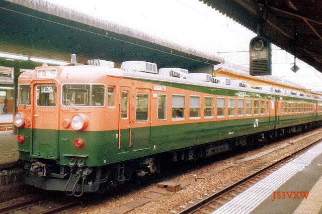 JR西日本 167系 165系（宮原電車区）修学旅行用団体列車 急行くろよん