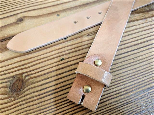 昭南ベンズレザーベルト【生成】38mm／40mm 革厚5.5-6mm