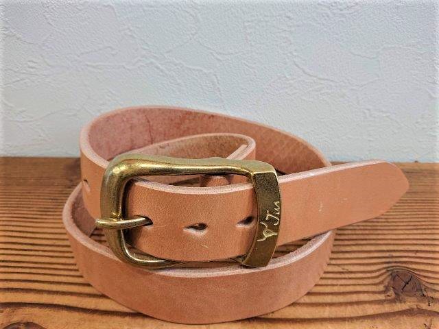 昭南ベンズレザーベルト 革厚5.5-6mm【生成】40mm JUN COMPANY