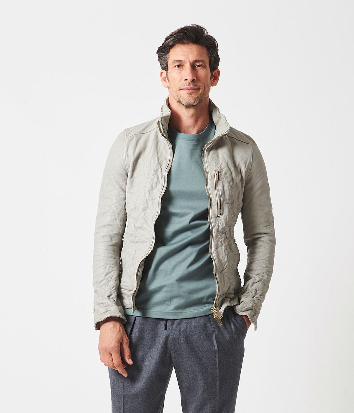 定価19万 junhashimoto MINI COLLARレザーライダース 2 定価19万