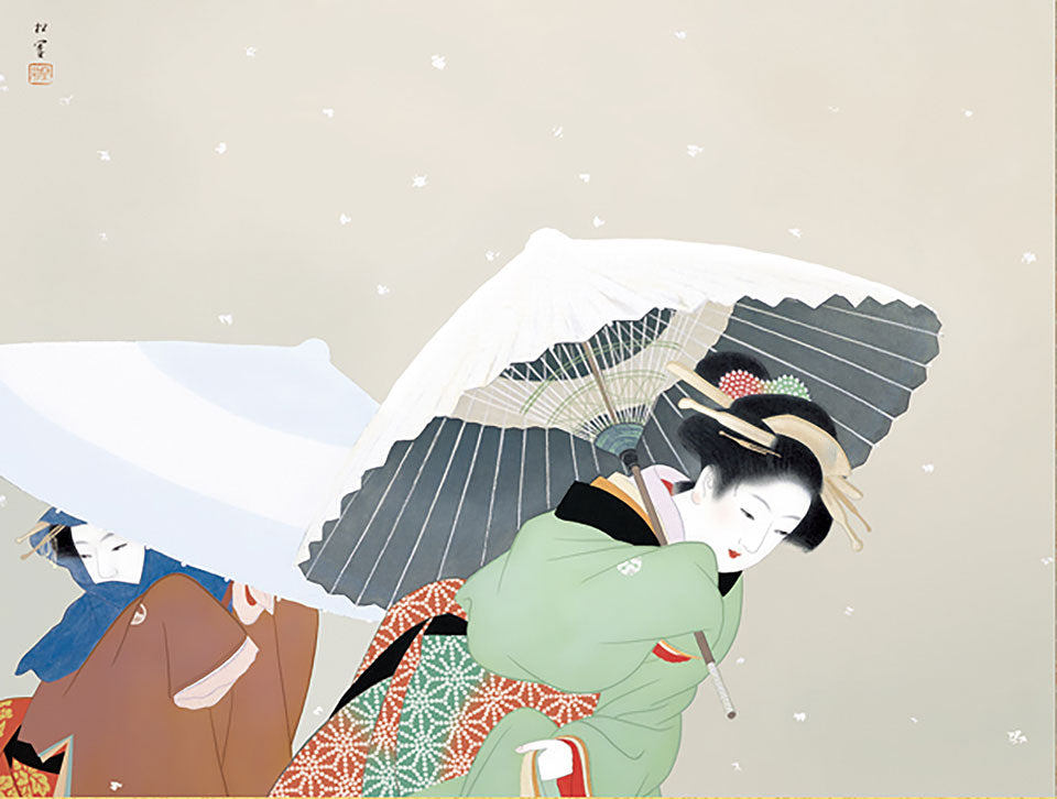 名画複製画掛け軸 牡丹雪 上村松園 – 寿鳳人形の東芸