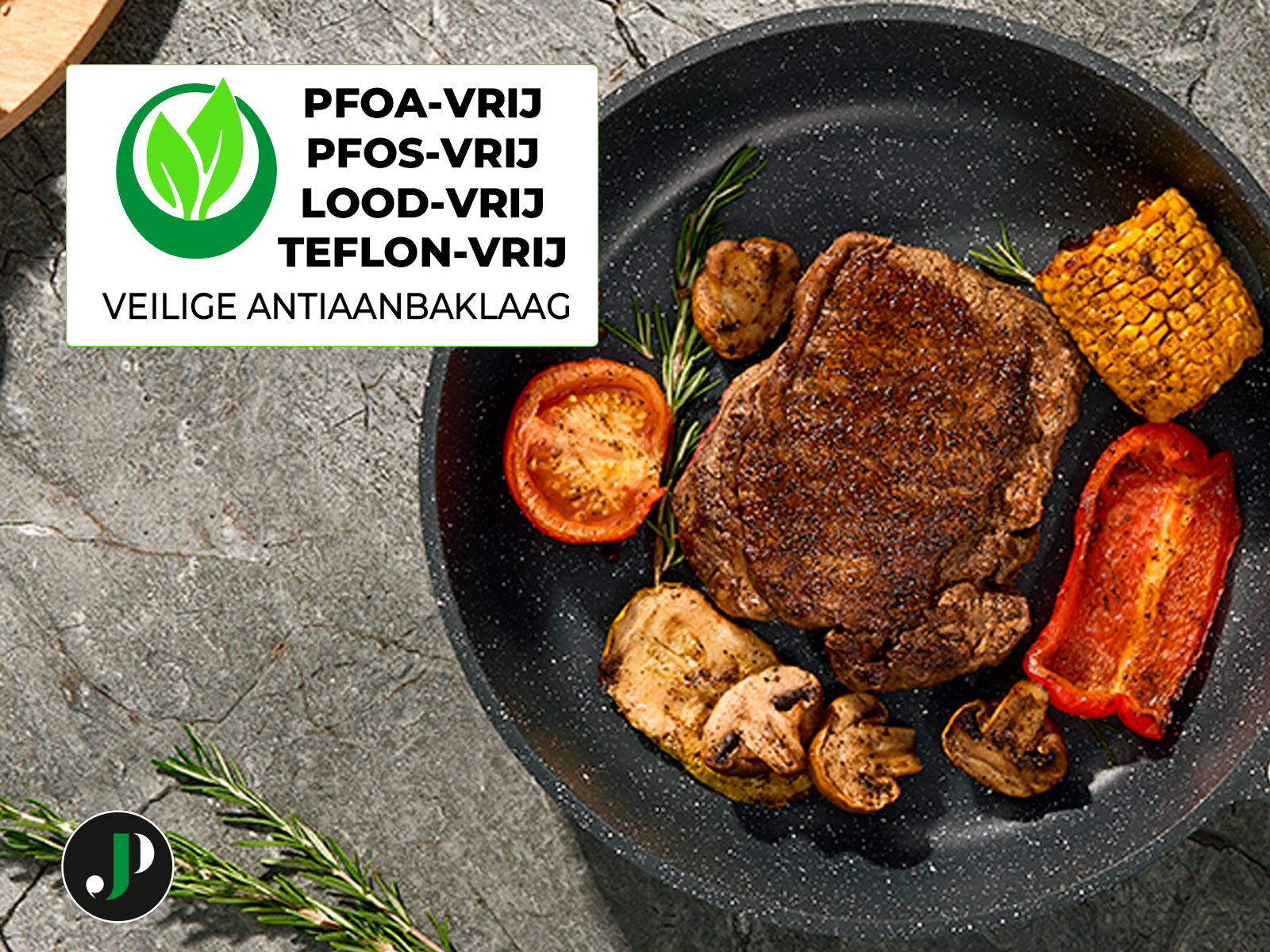 Just Perfecto 21-Pieces Nonstick Granite Pots and Pans Cookware Set (B