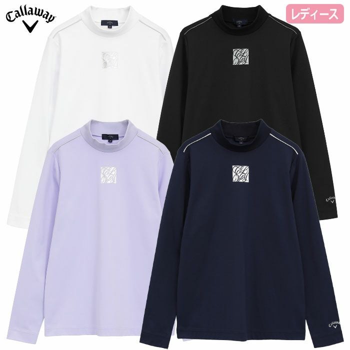 キャロウェイ ポリエステルスムース長袖モックネックシャツ C25233201