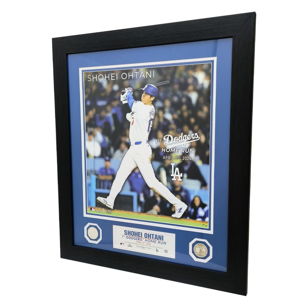 大谷翔平 ドジャース 移籍後初ホームラン記念 特大フォトフレーム 約70