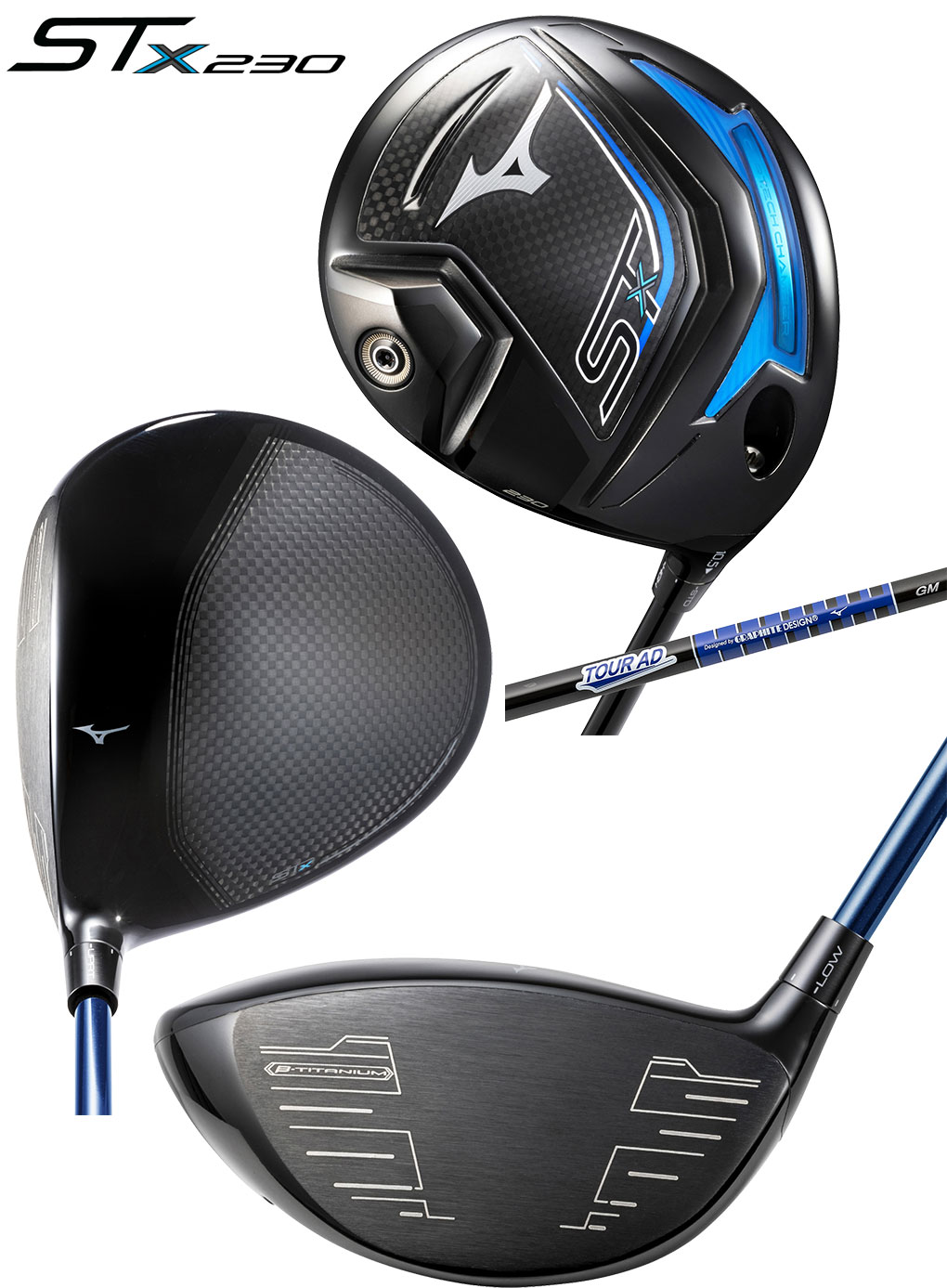 ミズノ ST-X 230 ドライバー メンズ 右用 TOUR AD GM D