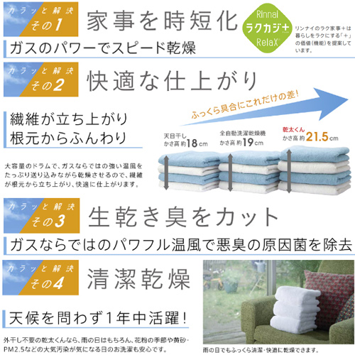 RDT-54S(A)-SV-set｜リンナイ【10年保証付】【工事費込】ガス衣類乾燥