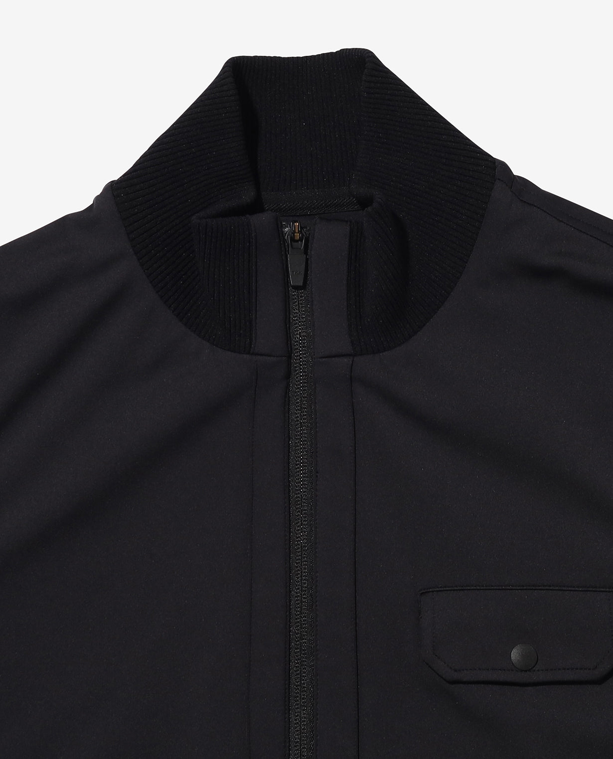 043_N 24HR-WEARABLE スタンドカラー ライダースリブブルゾン – K-3B