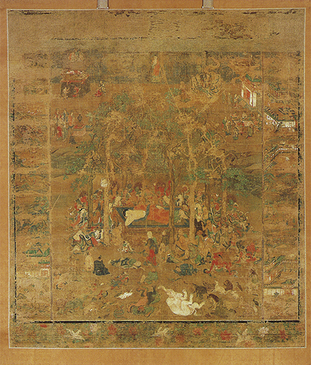 絹本著色八相涅槃図