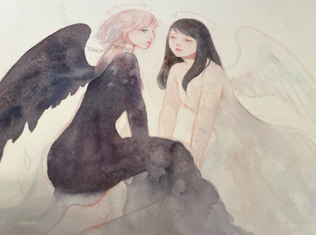 天使・悪魔展2024 展示告知、お品書き（製作過程、メイキングあり