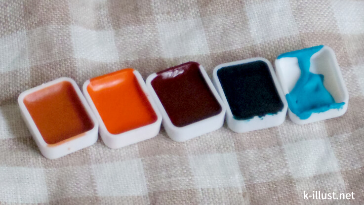 イタリアの老舗画材店ZECCHIの顔料で水彩絵の具を手作りしてみた