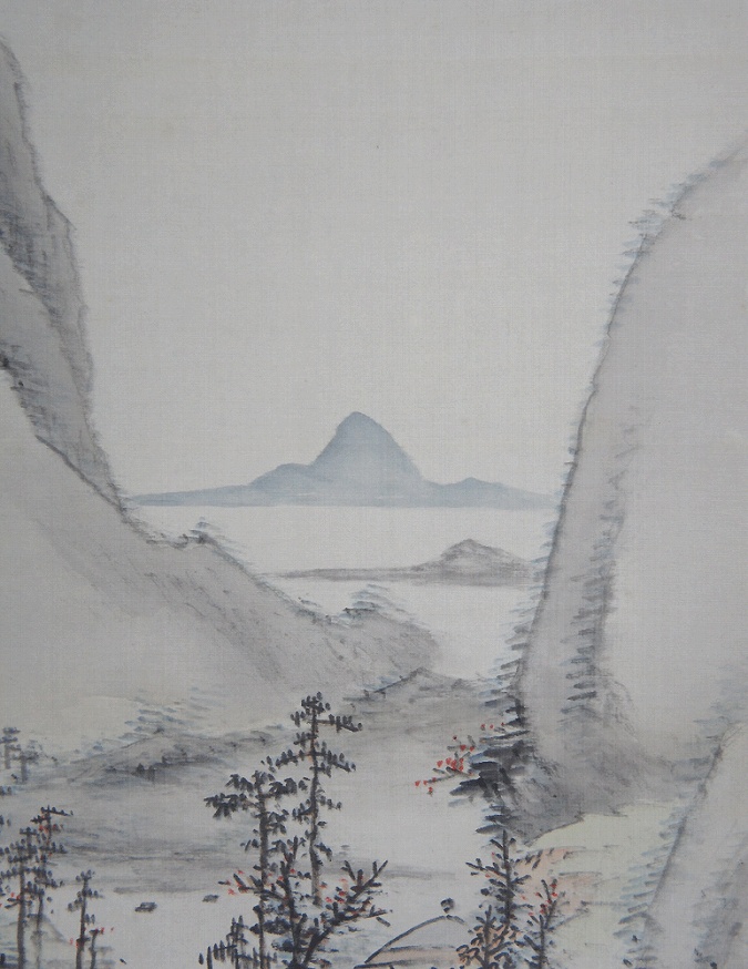 河村虹外 秋景 | 掛軸(掛け軸)販売／表装ご依頼は掛軸いっぷく掛軸