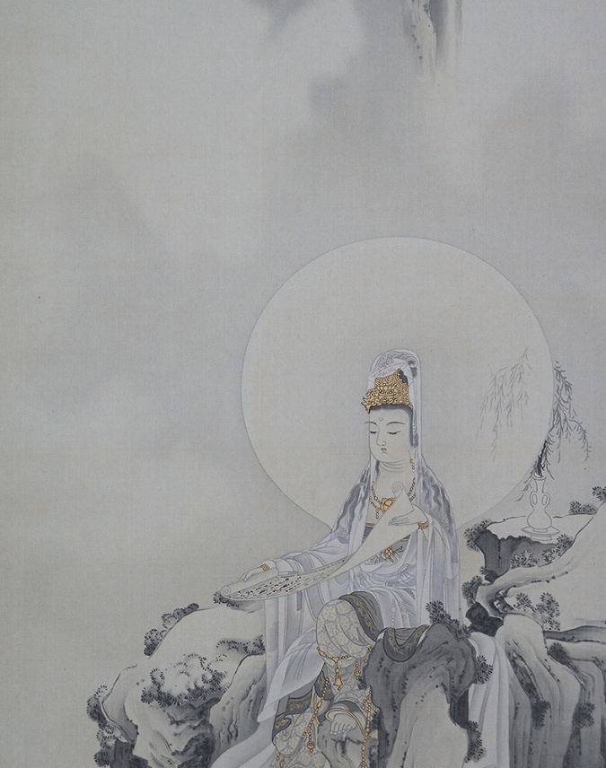 清挙 楊柳観音図 | 掛軸(掛け軸)販売／表装ご依頼は掛軸いっぷく掛軸