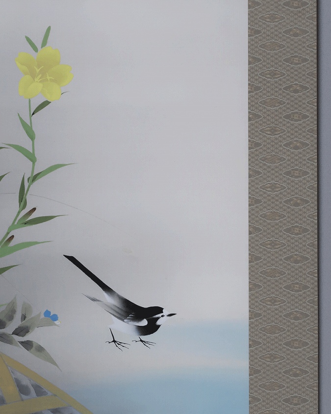 山田帆丘 水辺 | 掛軸(掛け軸)販売／表装ご依頼は掛軸いっぷく掛軸