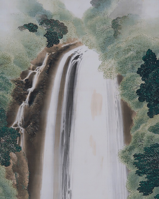 梅村景山 箕面瀑布図（大幅） | 掛軸(掛け軸)販売／表装ご依頼は掛軸