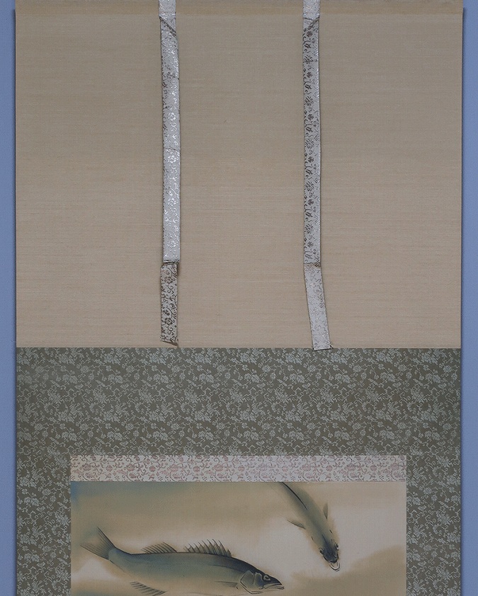 木村義男 鱸 | 掛軸(掛け軸)販売／表装ご依頼は掛軸いっぷく掛軸