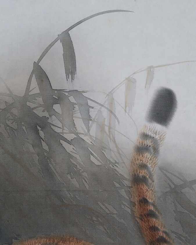 松原寿石 猛虎 | 掛軸(掛け軸)販売／表装ご依頼は掛軸いっぷく掛軸