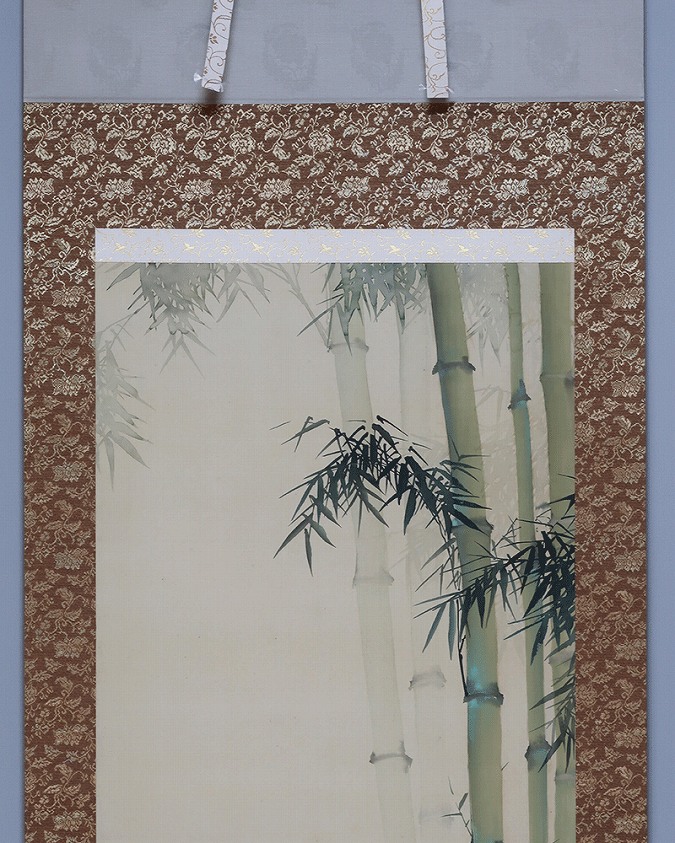 松永天章 双鶏圖 | 掛軸(掛け軸)販売／表装ご依頼は掛軸いっぷく掛軸