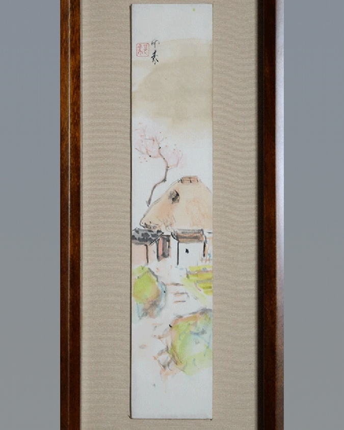 堂本印象 春 | 掛軸(掛け軸)販売／表装ご依頼は掛軸いっぷく掛軸