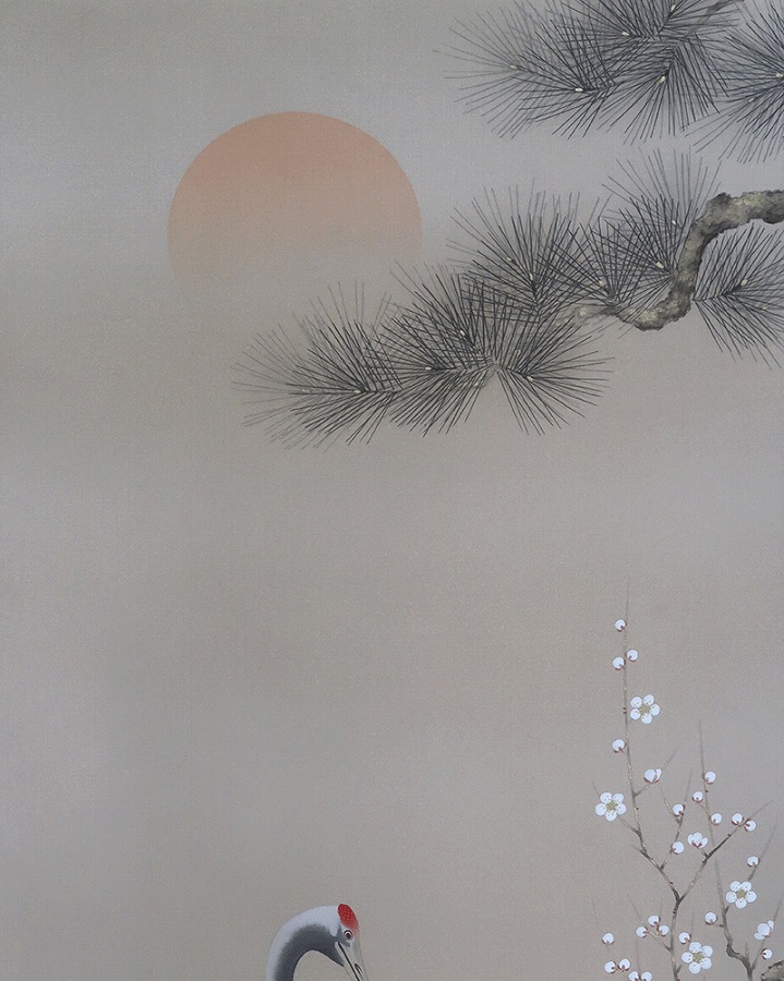 川島正祥 松竹梅鶴亀 | 掛軸(掛け軸)販売／表装ご依頼は掛軸いっぷく