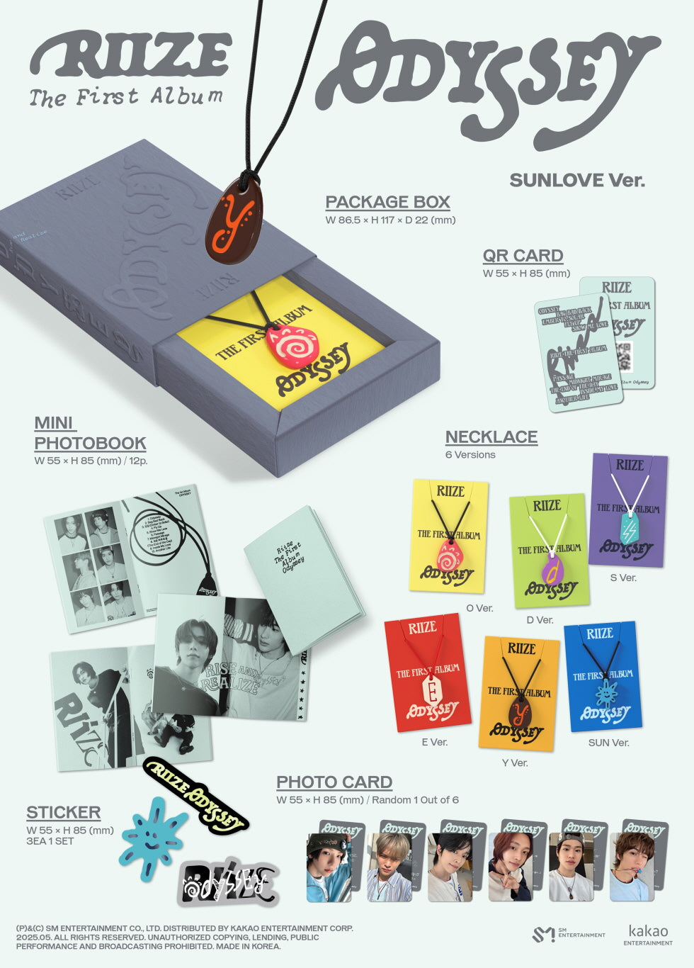 RIIZE - ODYSSEY (SUNLOVE Limited Edition Y ver.) – Kpop Planet Global