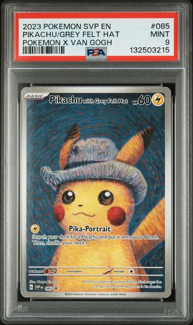PSA 9] Pokemon Card “Pikachu with Grey Felt Hat” SVP-EN085 English