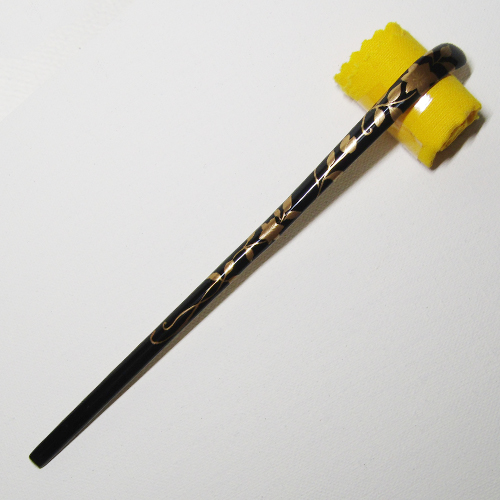 輪島塗 茶杓 竹製 -鉄線の蒔絵仕上げ- [黒色]｜輪島市の輪島塗漆器販売