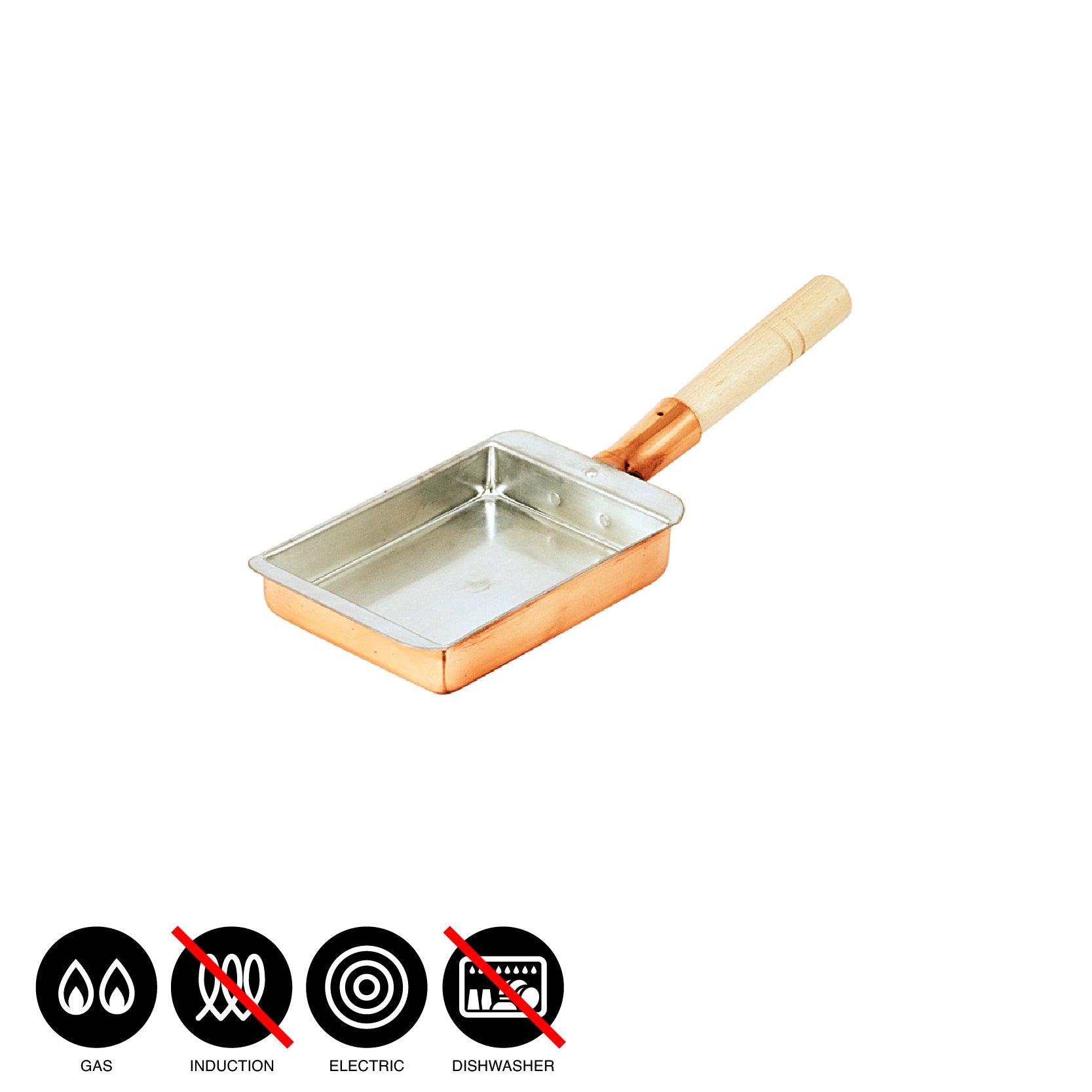 銅厚手たまご焼器