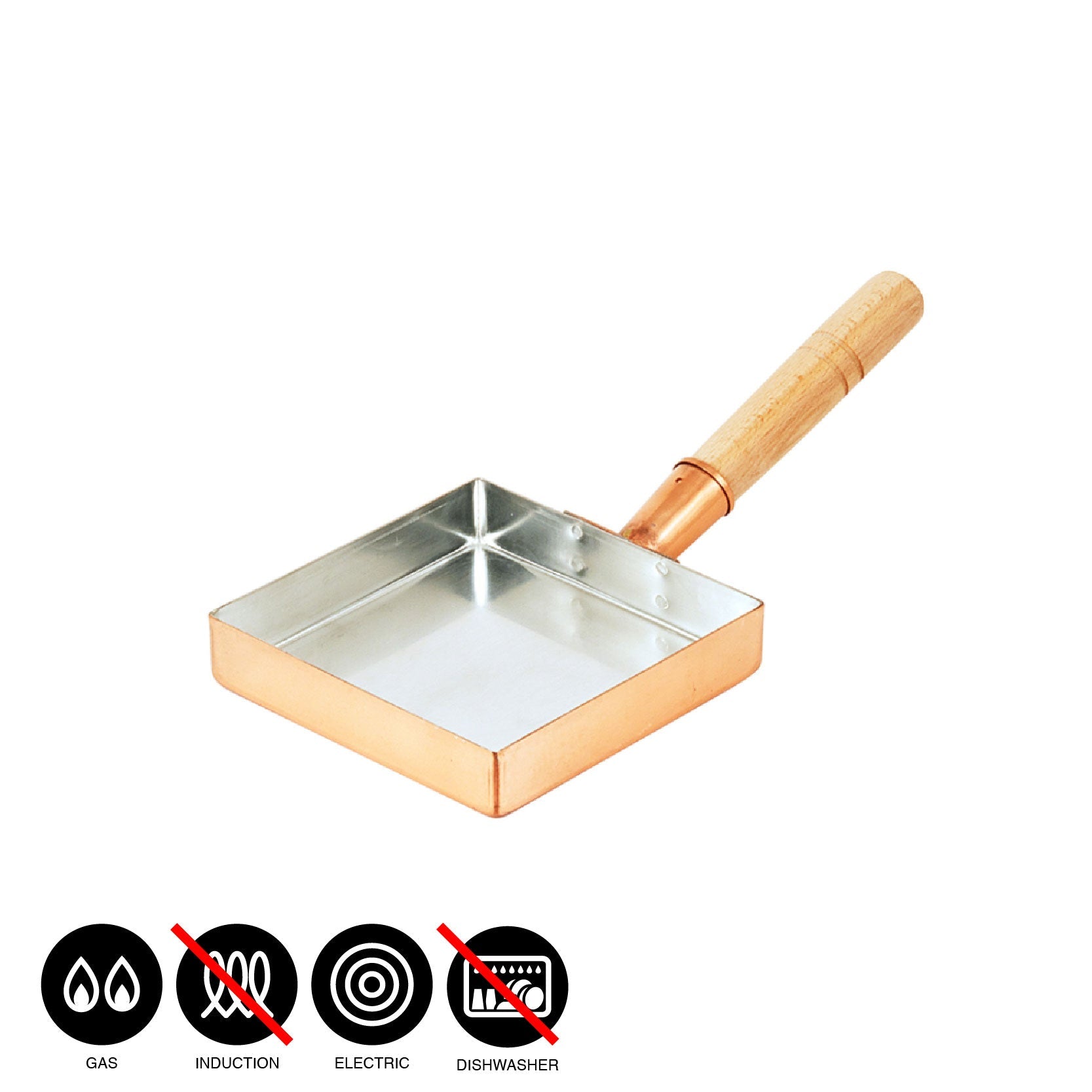 銅厚手たまご焼器