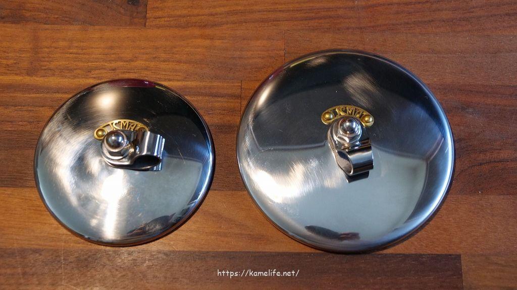 モーターロックのJCMAバーエンドミラー、100mmから80mmに買い換えまし