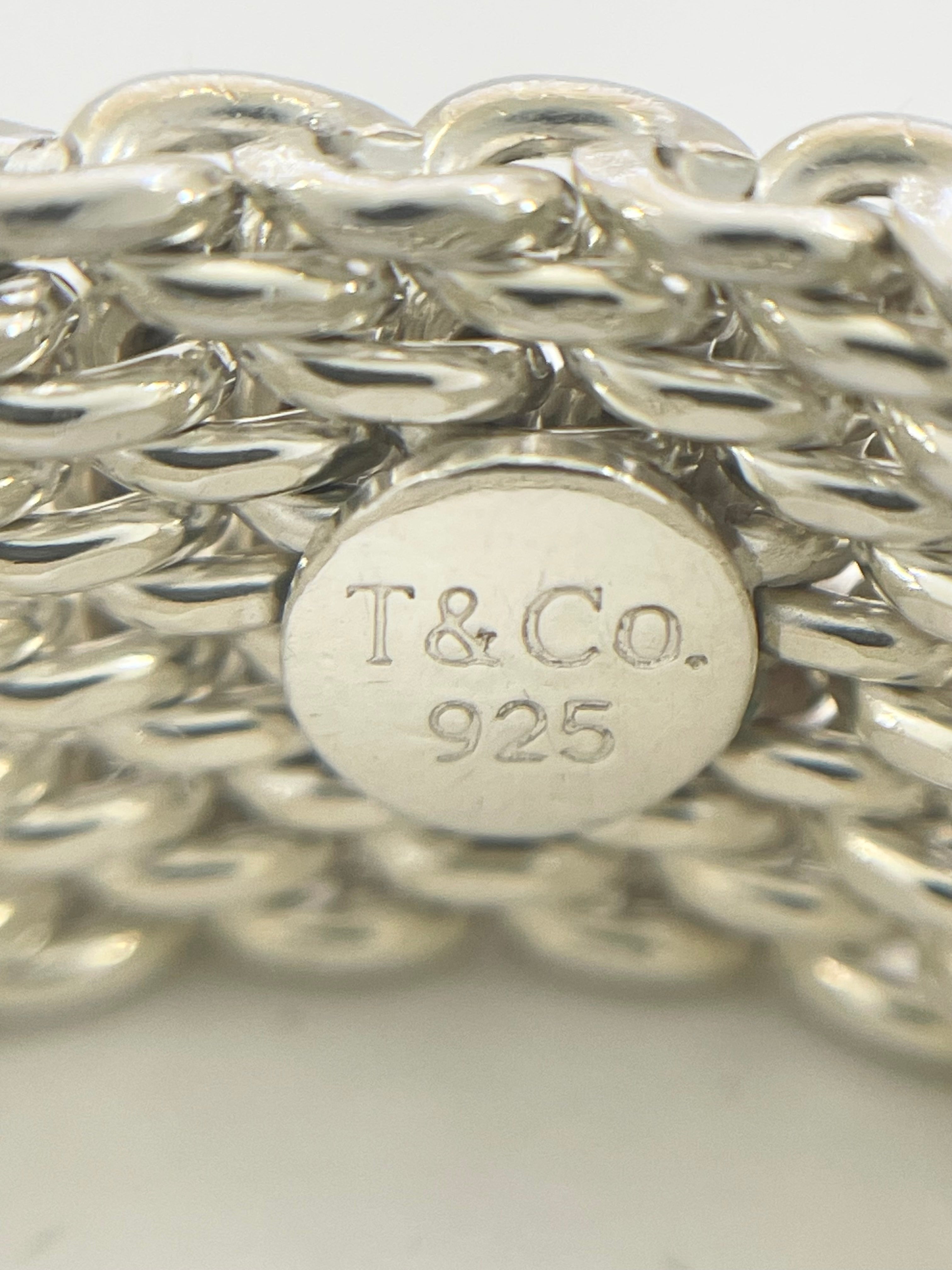 送料無料】_ TIFFANY &Co_（ティファニー）_サマセットメッシュリング_