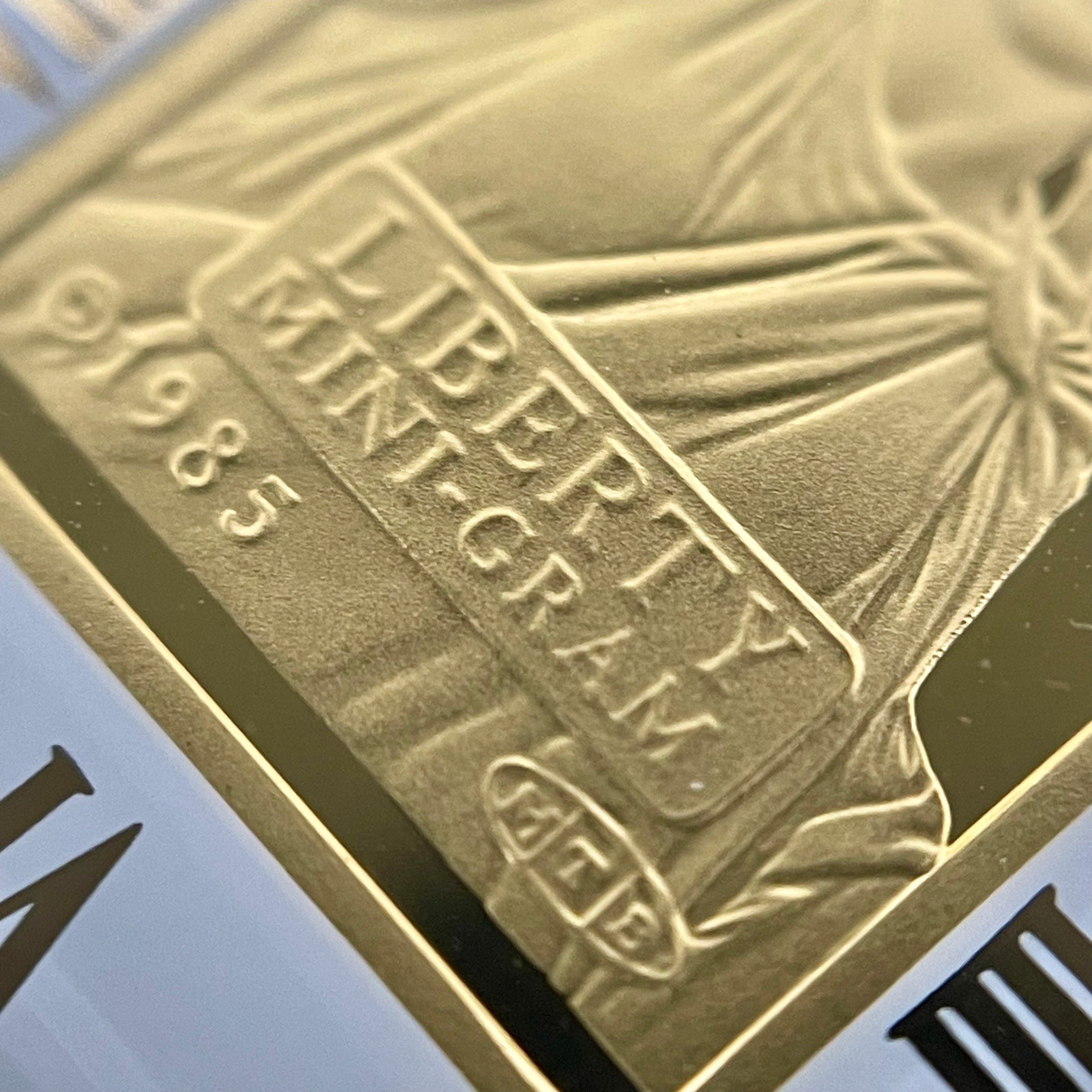 送料無料】ノンブランド CREDIT SUISSE LIBERTY 純金インゴット2g／枠