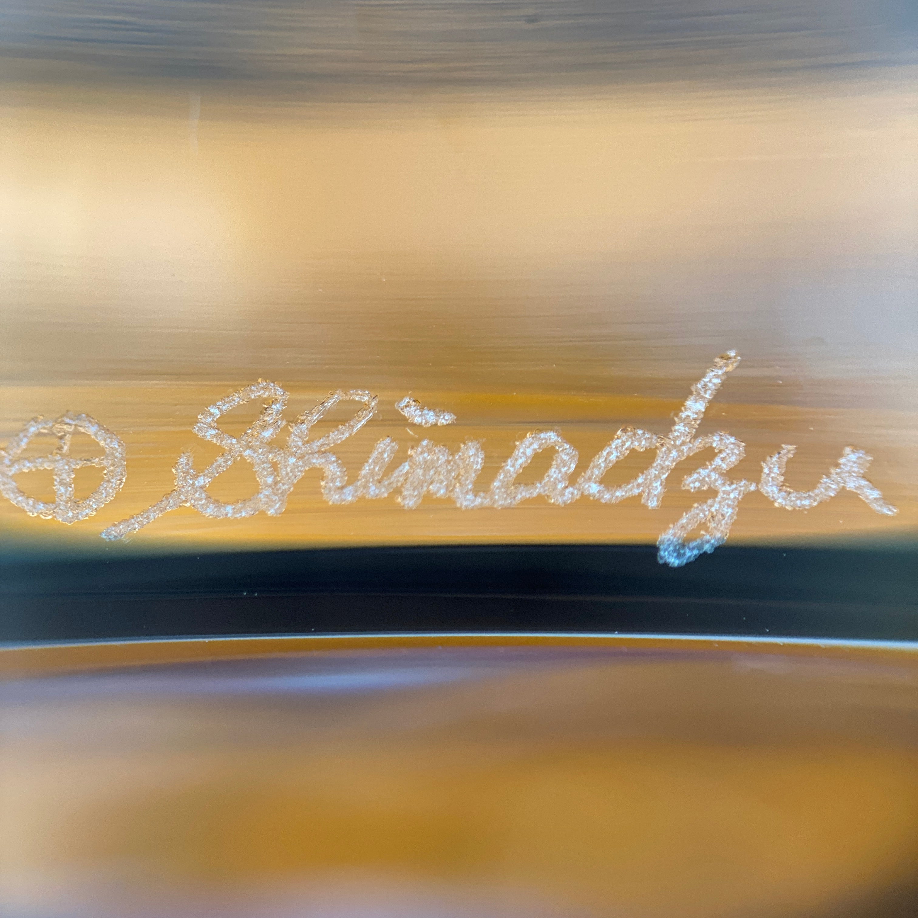 送料無料】薩摩ガラス工芸 作創作 島津薩摩切子色被せガラスオールド