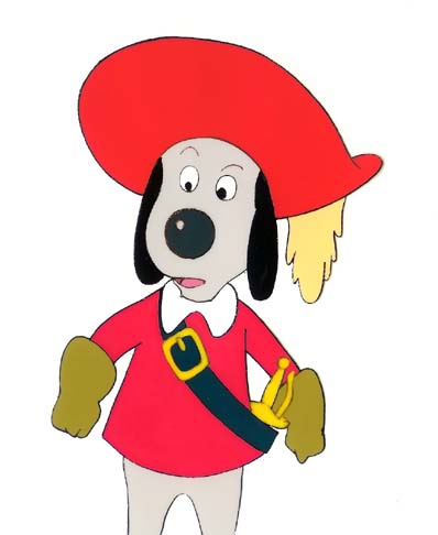 ワンワン三銃士 ダルタニヤン セル画 アニメ 3181] ワンワン三銃士