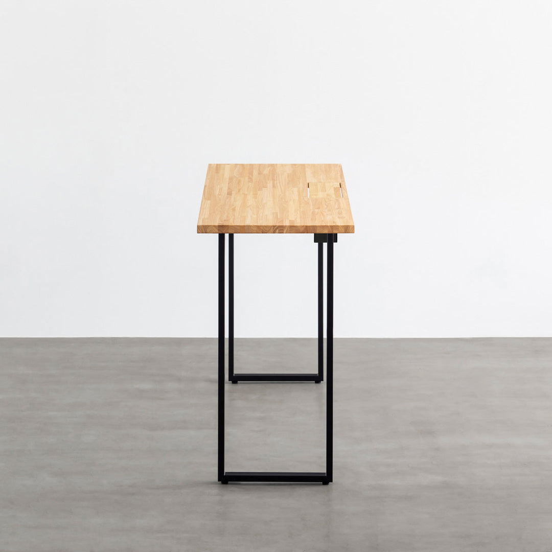 THE TABLE / スタンディングデスク × ラバーウッド ナチュラル × Black