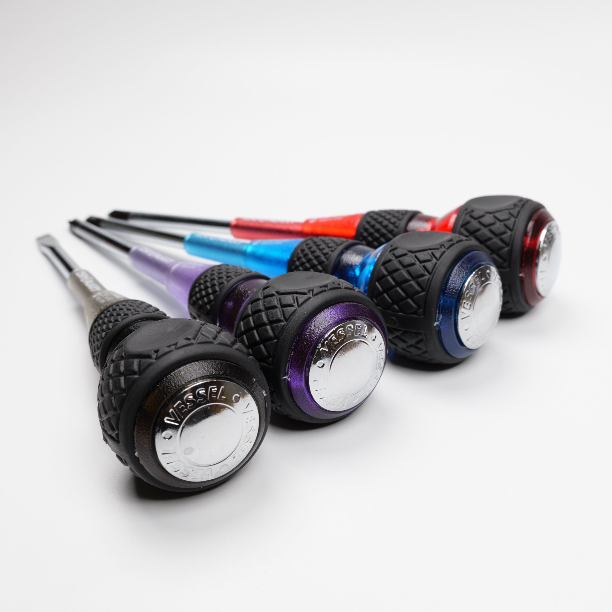 ベッセル 安全貫通ドライバー2本組 ギャラクシー＜赤/青/紫/黒＞【限定