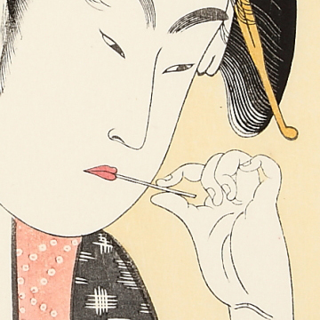 北国五色墨 川岸 喜多川歌麿 復刻版浮世絵