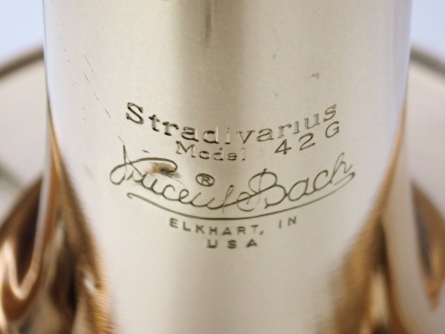 高額買取中!!】 Vincent Bach Stradivarius model 42G テナーバス