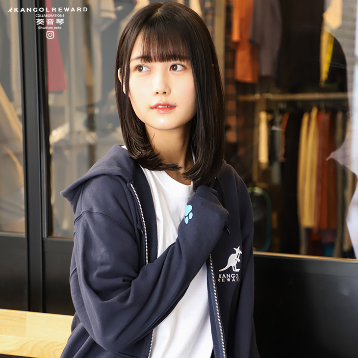 葵音琴×KANGOL REWARDコラボ ZIPパーカー