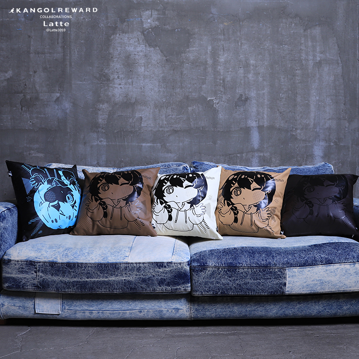 Latte×KANGOL REWARDコラボ クッション
