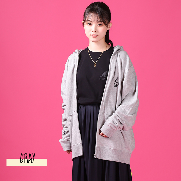 上田桃夏×KANGOL REWARDコラボ ZIPパーカー