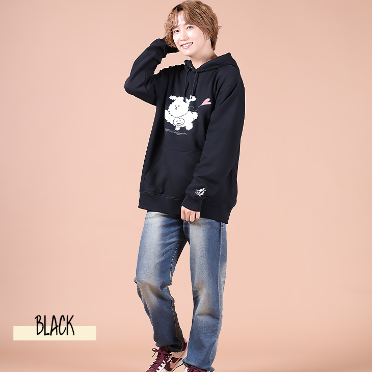 完全受注生産】富園力也×KANGOL REWARD コラボプルオーバーパーカー