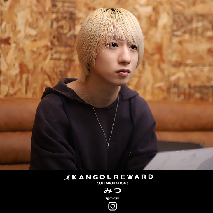 完全受注生産】みつ×KANGOL REWARD コラボZIPパーカー