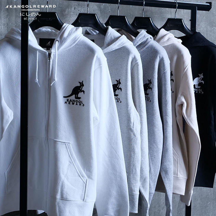 完全受注生産】にしのん×KANGOL REWARD コラボZIPパーカー