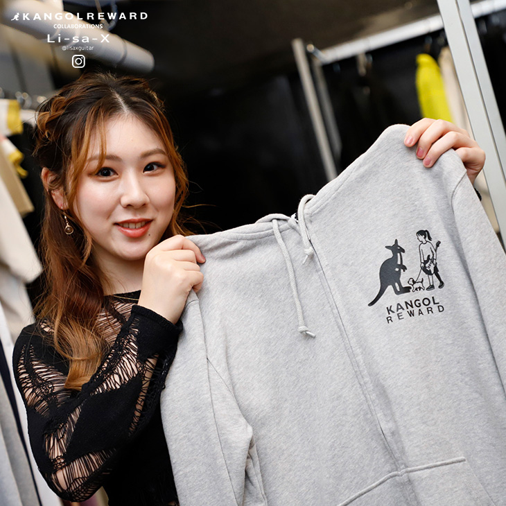 完全受注生産】Li-sa-X×KANGOL REWARDコラボ企画！ZIPパーカー