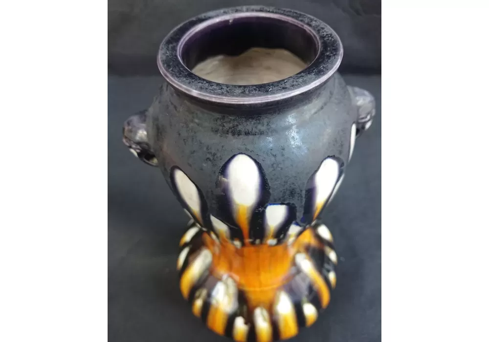 薩摩平佐三彩鼈甲耳付花瓶 | 久留米で話題を呼んでいる古美術店は