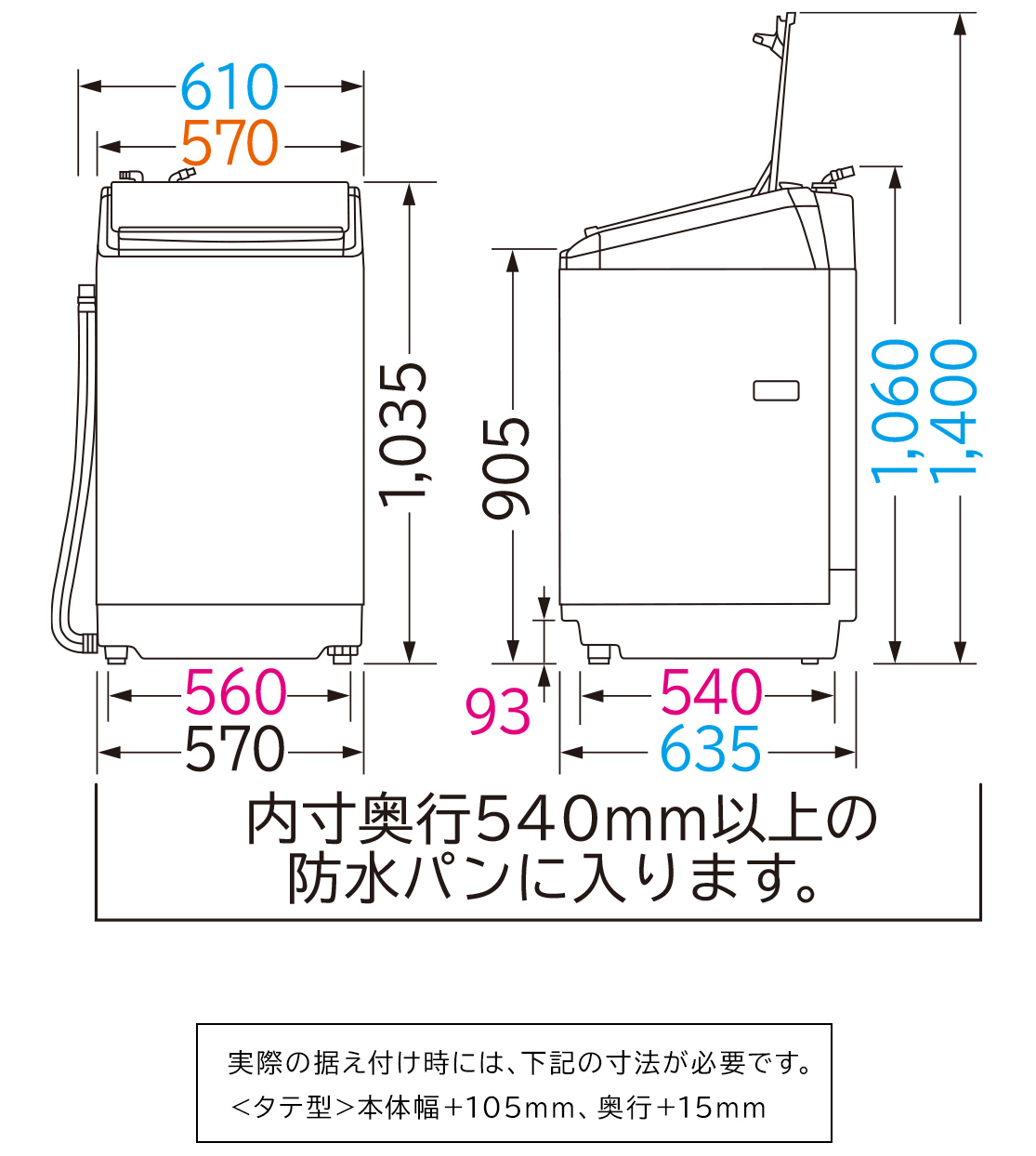 洗濯乾燥機 BW-DV100B・BW-DV90B・BW-DV80B ： 洗濯機・衣類乾燥機