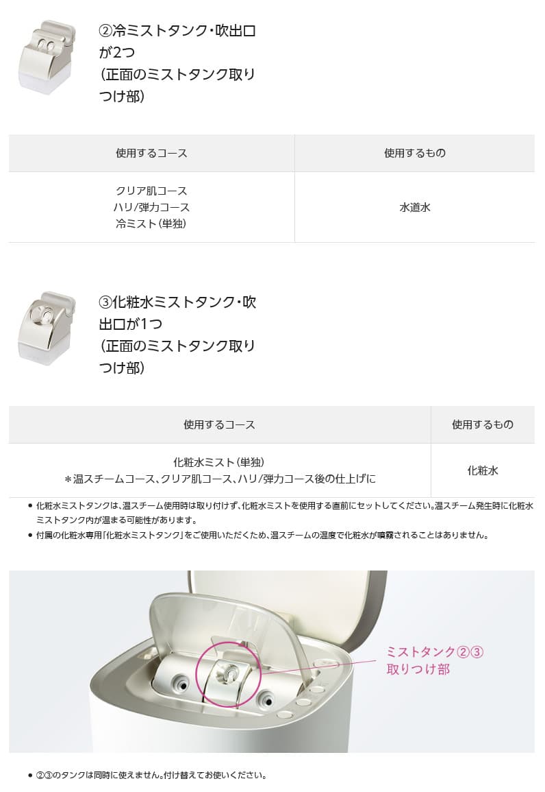 Panasonic スチーマー ナノケア 温冷・化粧水ミストタイプ EH-SA0B-N