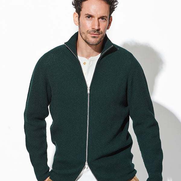 コムデギャルソンオムオム2000AW ジップニット スタンドカラー