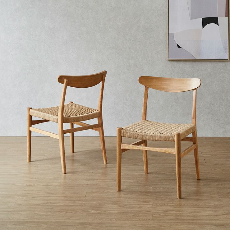 チェア単品 ペーパーコード座面の北欧風デザインチェア RC-504 ※1脚入