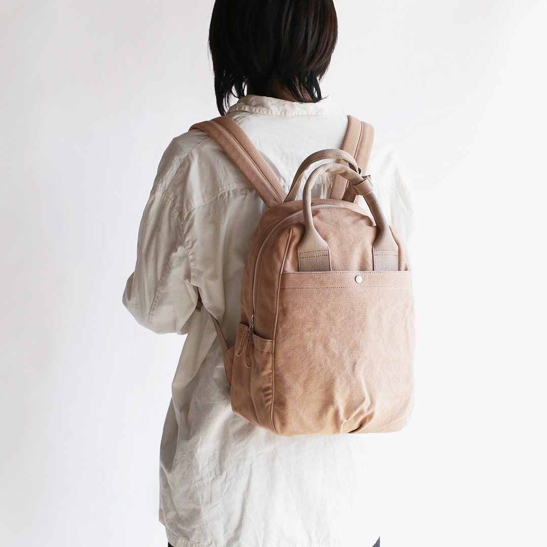 8号帆布ふっくりフタミミリュック(M) | 香久山鞄